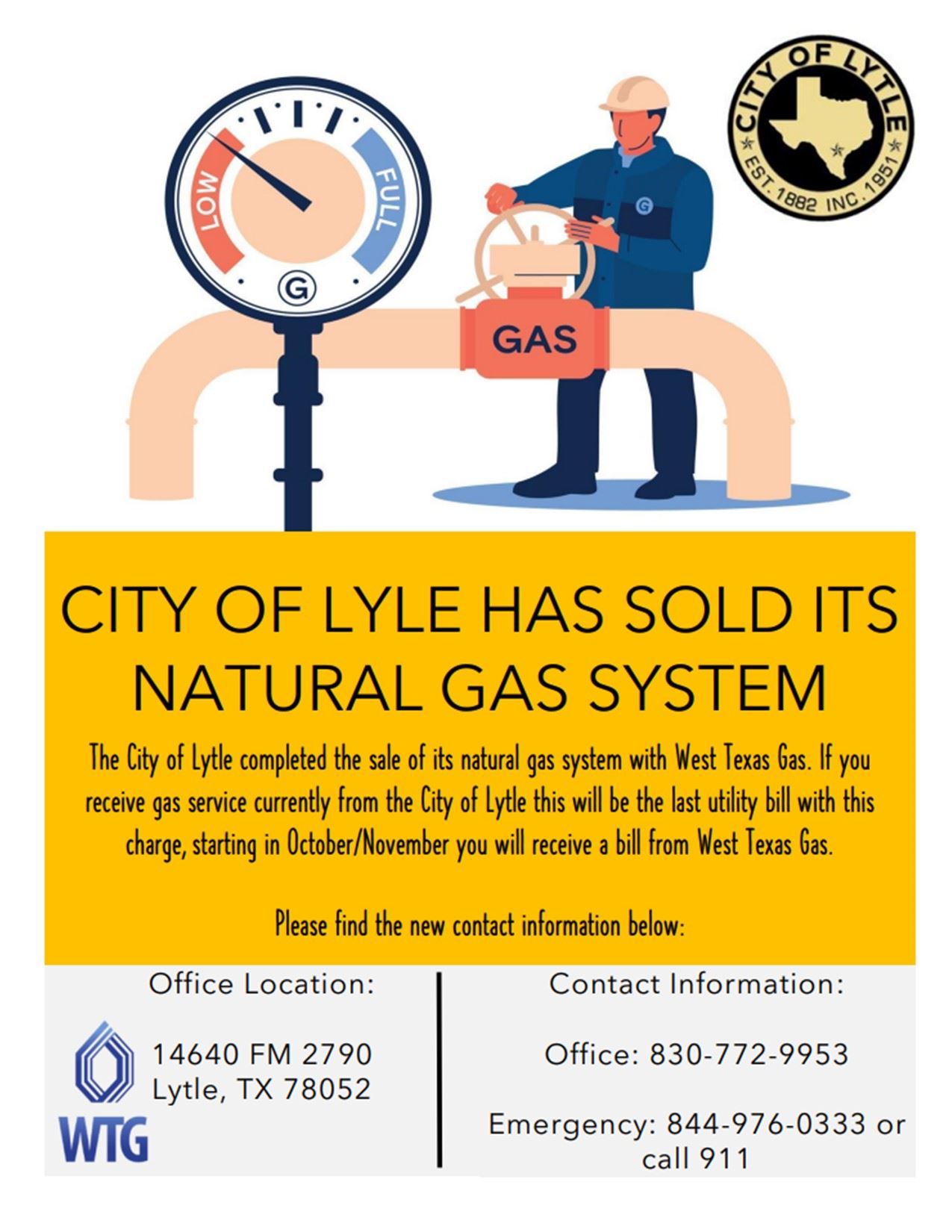 Gas Utility Flyer Info